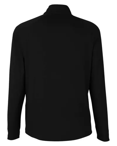CORE365 CORE365 Men's Origin Performance Pique Quarter-Zip Pullover in Black/ Carbon, back view
