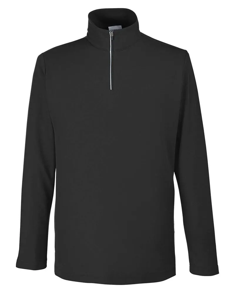 CORE365 CORE365 Men's Fusion ChromaSoft™ Pique Quarter-Zip Pullover — Black