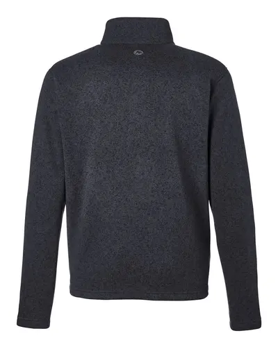 Marmot Marmot Men's Drop Line Fleece Jacket in Black Heather, back view