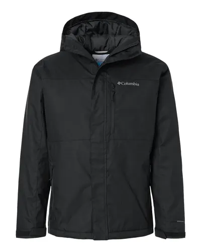 Columbia Columbia Men's Tipton Peak™ III Insulated Hooded Jacket in Black, front view