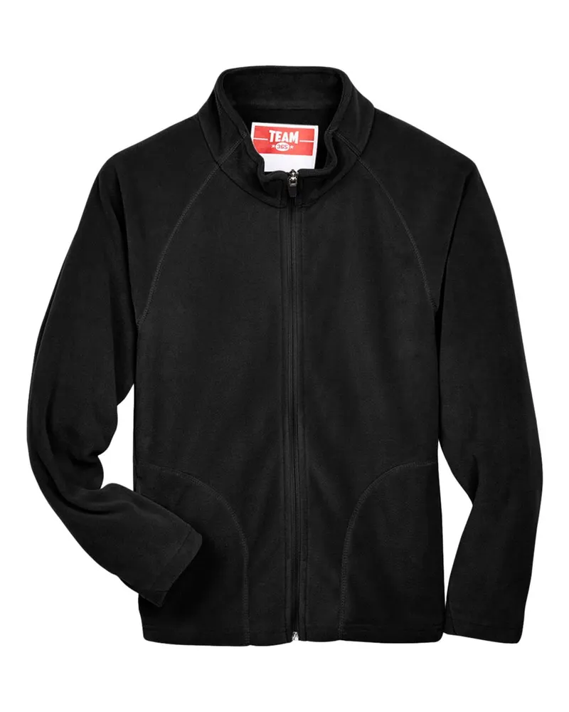 Team 365 Team 365 Youth Campus Microfleece Jacket — Black