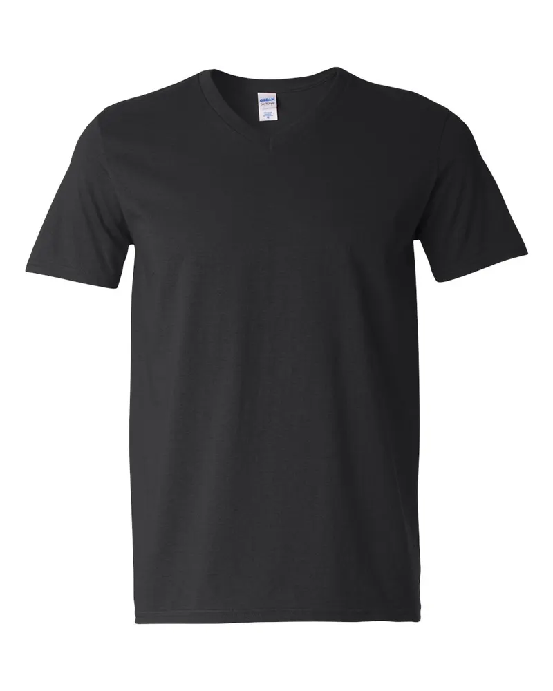 Gildan Gildan Unisex Softstyle® V-Neck T-Shirt — Black