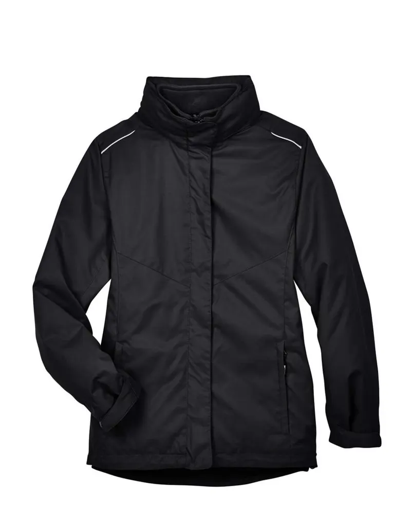 CORE365 CORE365 Women's 3-in-1 Jacket with Fleece Liner — Black