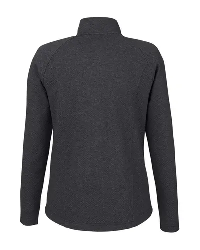 North End North End Women's Spirit Textured Full-Zip in Black Heather, back view