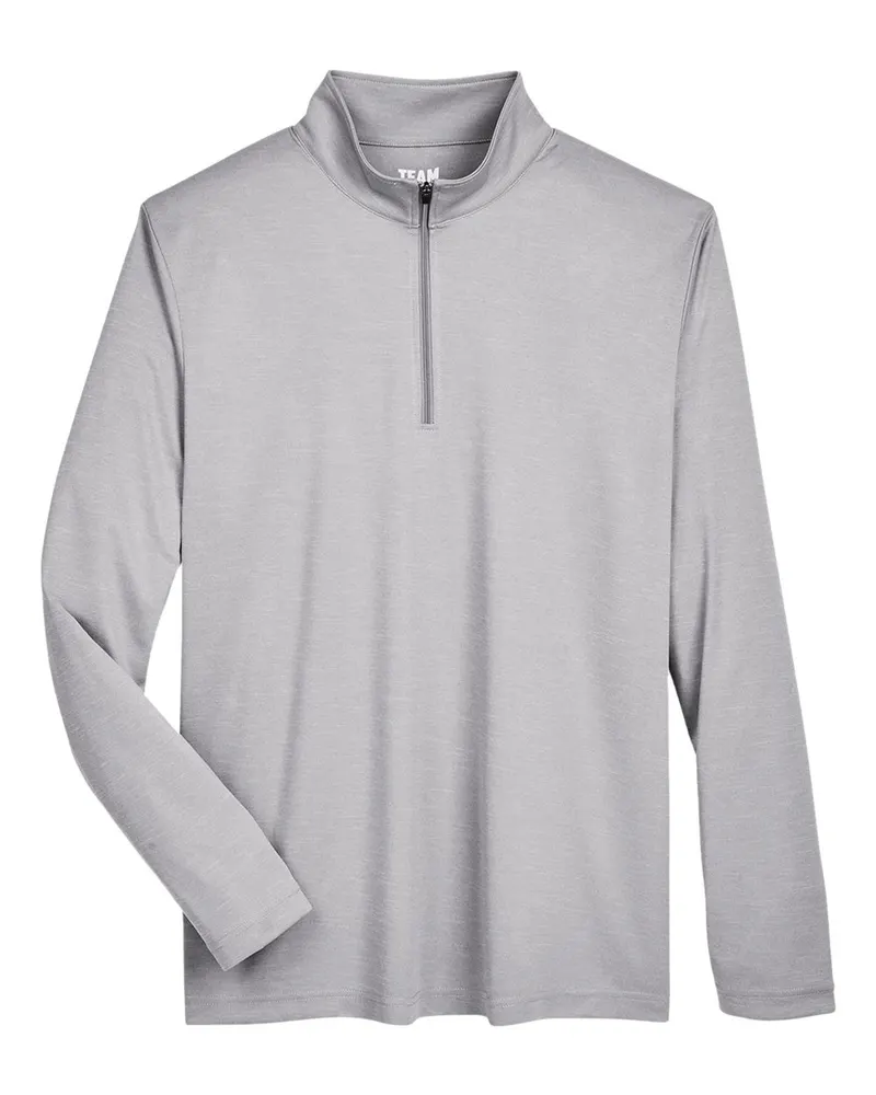 Team 365 Team 365 Men's Zone Sonic Heather Performance Quarter-Zip Pullover — Athletic Heather
