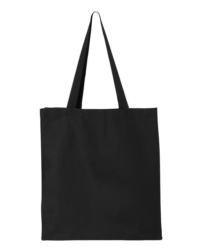 Q-Tees Q-Tees 14L Shopping Bag — Black