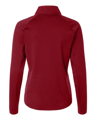 Puma Golf Puma Golf Women's Pure 2.0 Quarter-Zip Pullover in Dark Crimson, back view