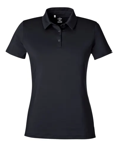 Under Armour Under Armour Women's Recycled Polo in Black/ White, front view