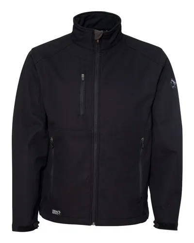 DRI DUCK DRI DUCK Men's Acceleration Waterproof Soft Shell Jacket in Black, front view