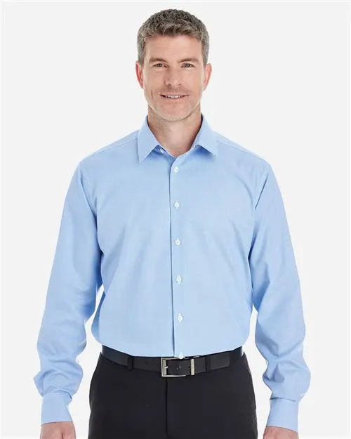 Devon & Jones Devon & Jones Men's Crown Collection® Royal Dobby Dress Shirt — Black