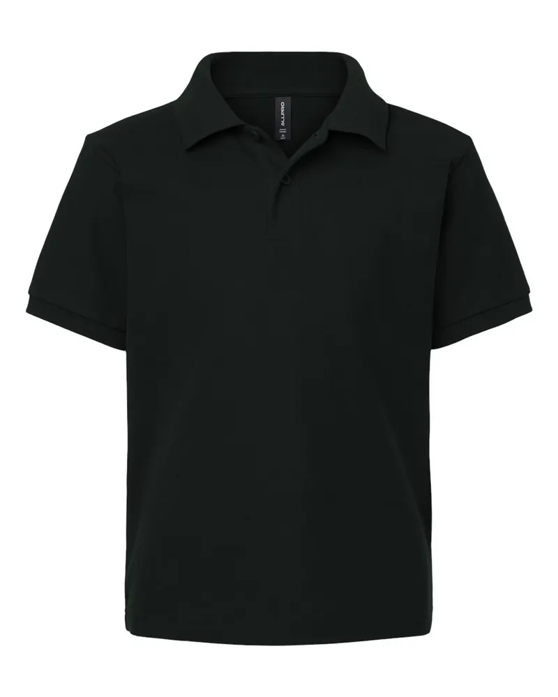 AllPro AllPro Youth Pique Polo — Black