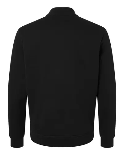 Adidas Adidas Men's Elevated Fleece Quarter-Zip Pullover in Black, back view