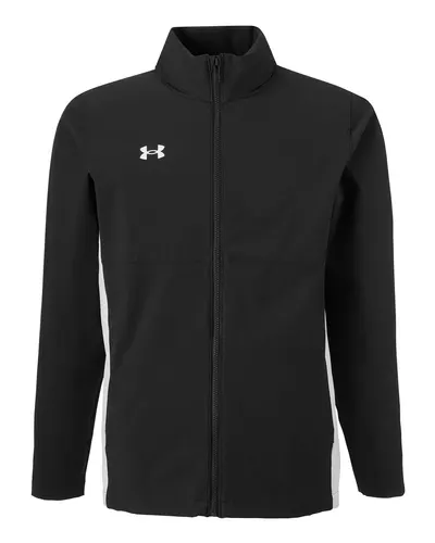Under Armour Under Armour Men's Rival Stretch Jacket in Black/ White, front view