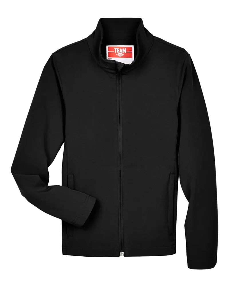 Team 365 Team 365 Youth Leader Soft Shell Jacket — Black