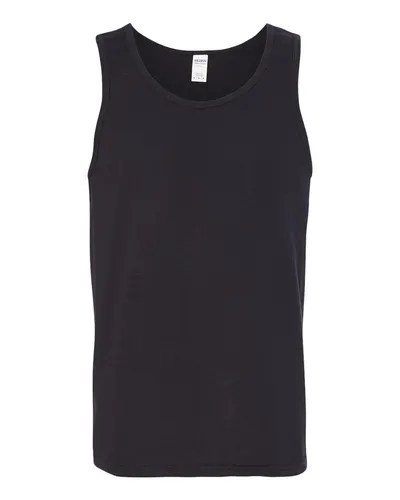 Gildan Gildan Unisex Heavy Cotton™ Tank Top in Black, front view