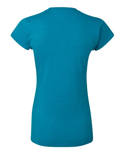 Gildan Gildan Women's Softstyle® T-Shirt in Antique Sapphire, back view