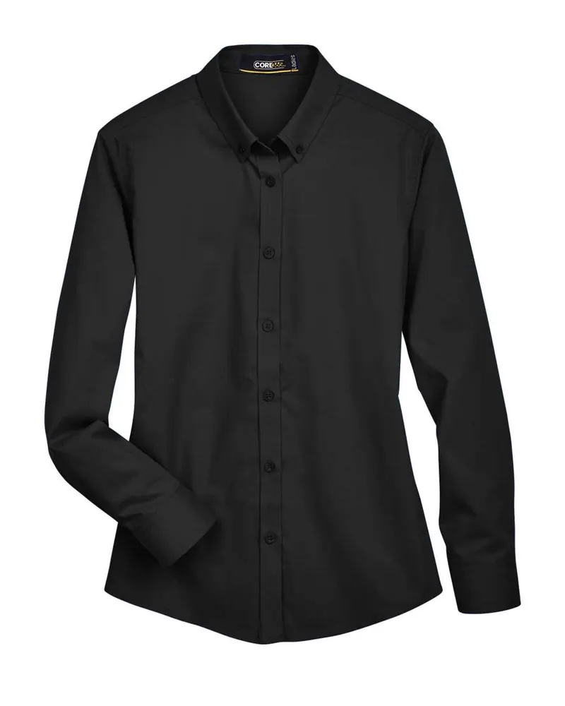 CORE365 CORE365 Women's Operate Twill Shirt — Black