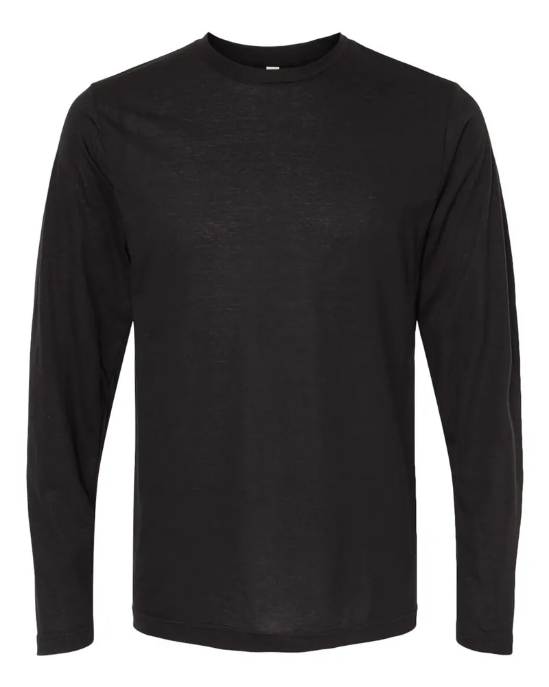 M&O M&O Poly-Blend Long Sleeve T-Shirt — Black
