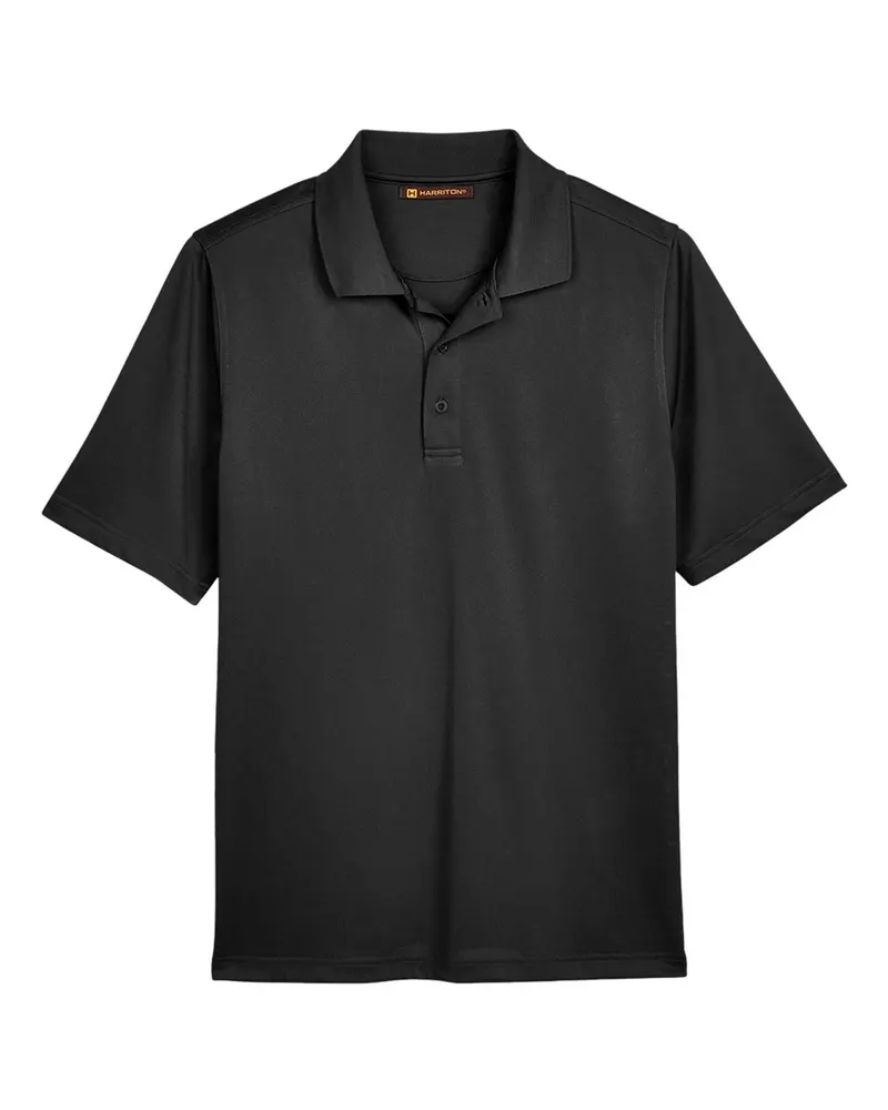 Harriton Harriton Men's Advantage Snag Protection Plus Polo — Black