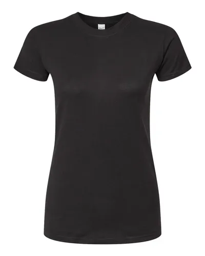 M&O M&O Women's Fine Jersey T-Shirt in Fine Black, front view