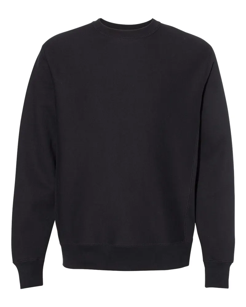 Independent Trading Co. Independent Trading Co. Unisex Legend Premium Heavyweight Cross-Grain Crewneck Sweatshirt — Black