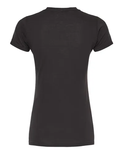 M&O M&O Women's Deluxe Blend T-Shirt in Black, back view