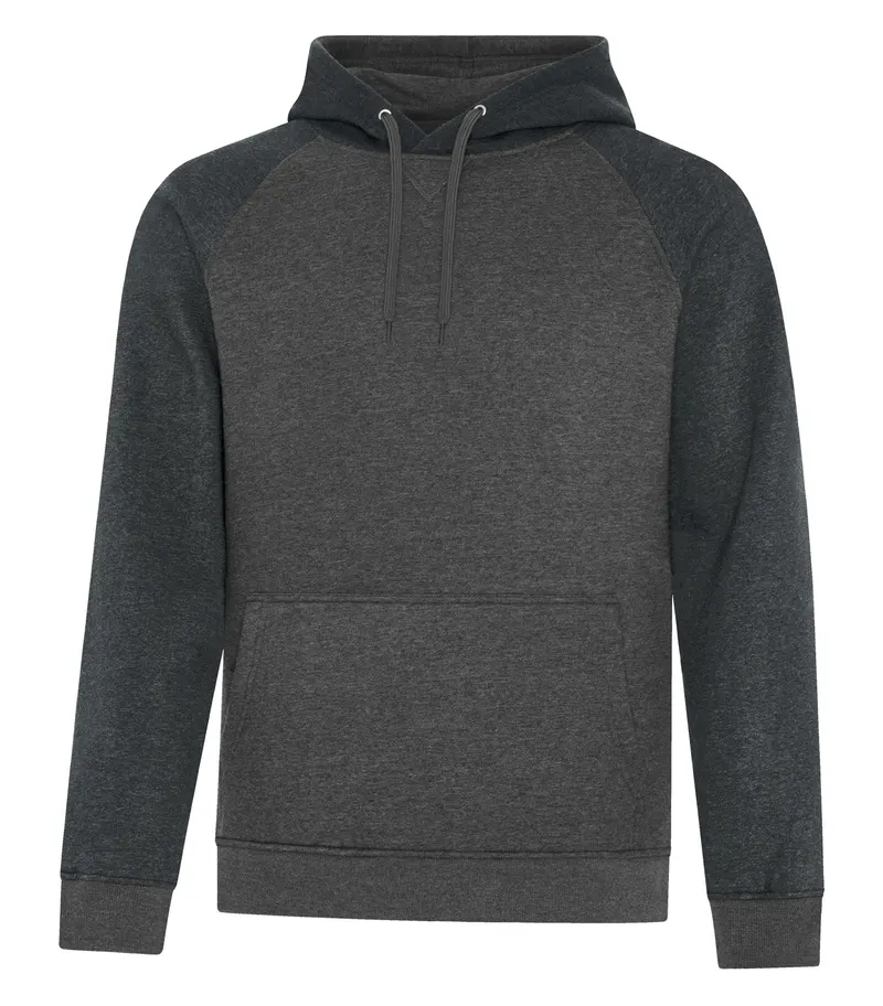 ATC™ ESACTIVE® ATC™ ESACTIVE® VINTAGE TWO TONE HOODIE — Black Heather*/Charcoal Heather