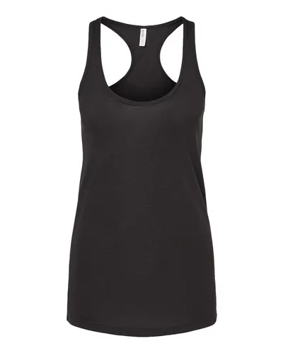 M&O M&O Women's Racerback Blend Tank in Black, front view