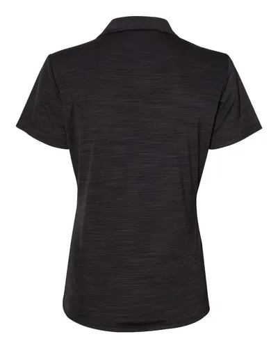 Adidas Adidas Women's Mélange Polo in Black Melange, back view