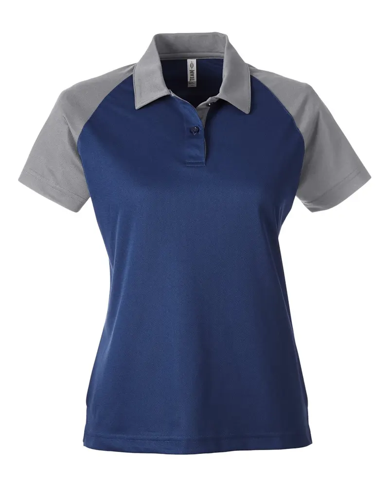 Team 365 Team 365 Women's Command Snag-Protection Colorblock Polo — Sport Dark Navy/ Sport Graphite