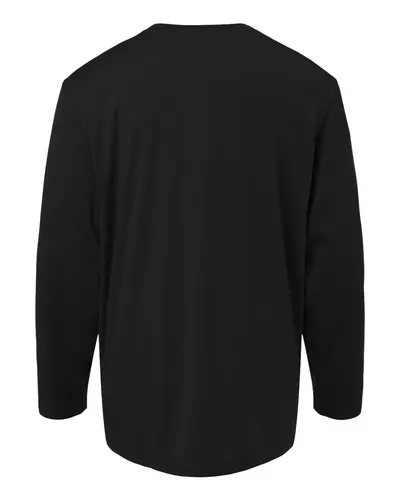 AllPro AllPro Youth Pro-Lock Performance Long Sleeve T-Shirt in Black, back view