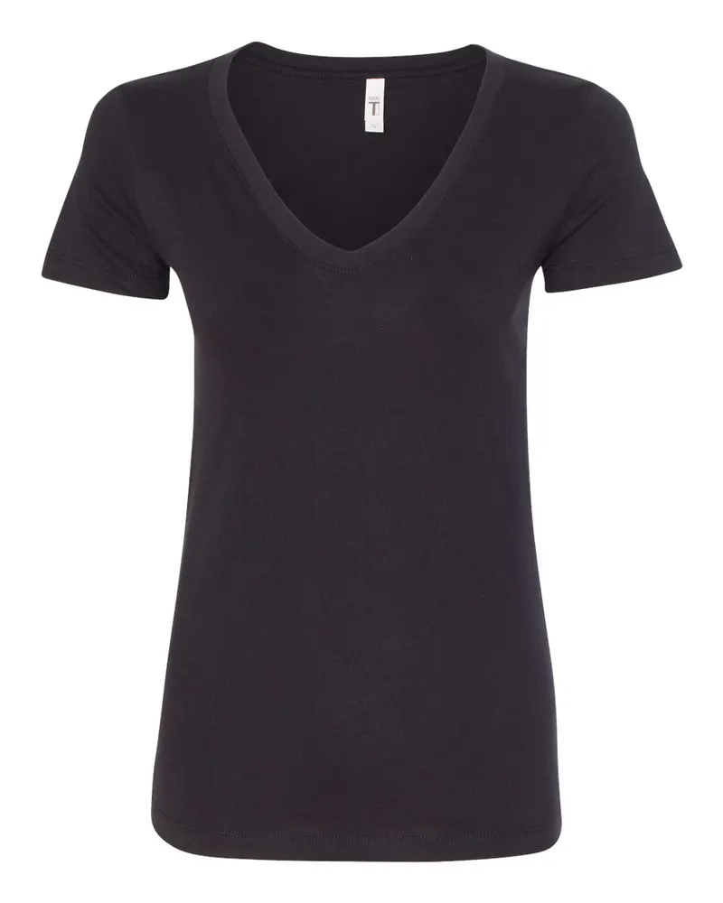 Next Level Next Level Women's Ideal V-Neck Tee — Black