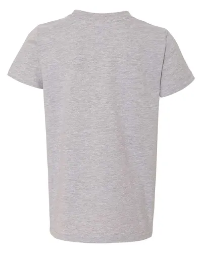 BELLA + CANVAS BELLA + CANVAS Youth CVC Jersey Tee in Athletic Heather, back view