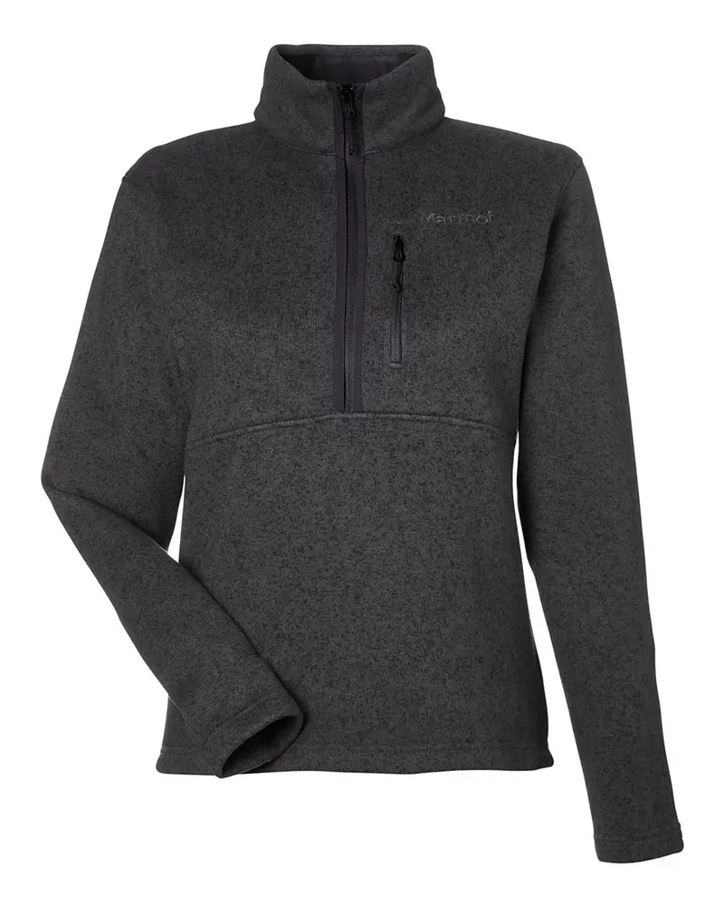 Marmot Marmot Women's Drop Line Half-Zip Jacket — Black Heather