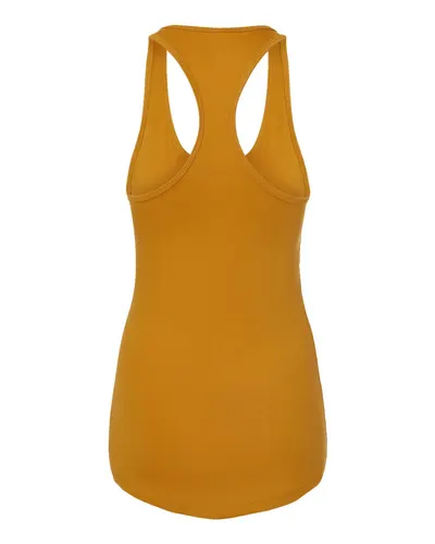Next Level Next Level Women's Ideal Racerback Tank in Antique Gold, back view