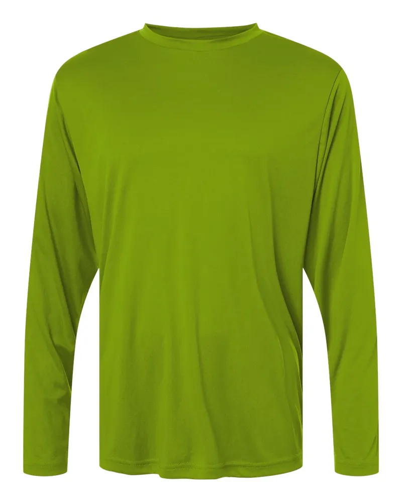 CORE365 CORE365 Unisex Capital Long Sleeve Performance T-Shirt — Acid Green