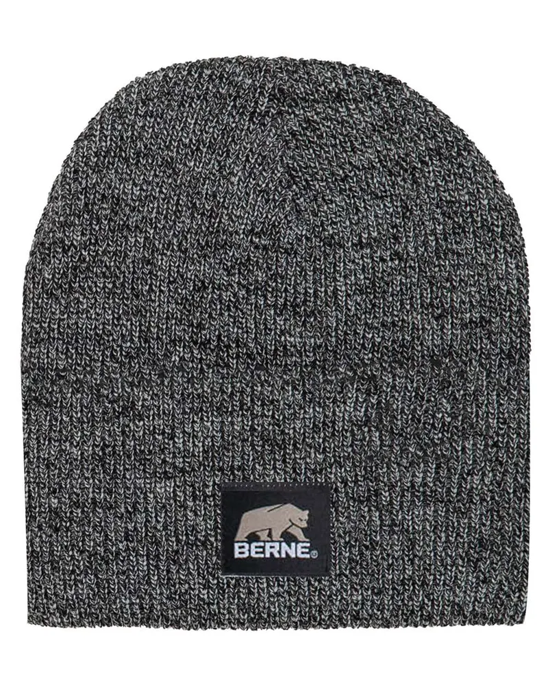 Berne Apparel Berne Apparel Heritage Knit Beanie — Black/ White