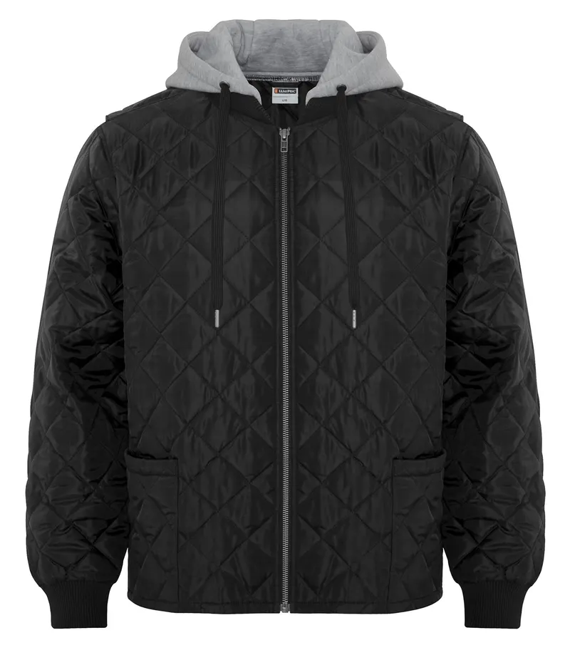 ATC WeRK™ ATC WeRK™ QUILTED HOODED FREEZER JACKET — Black
