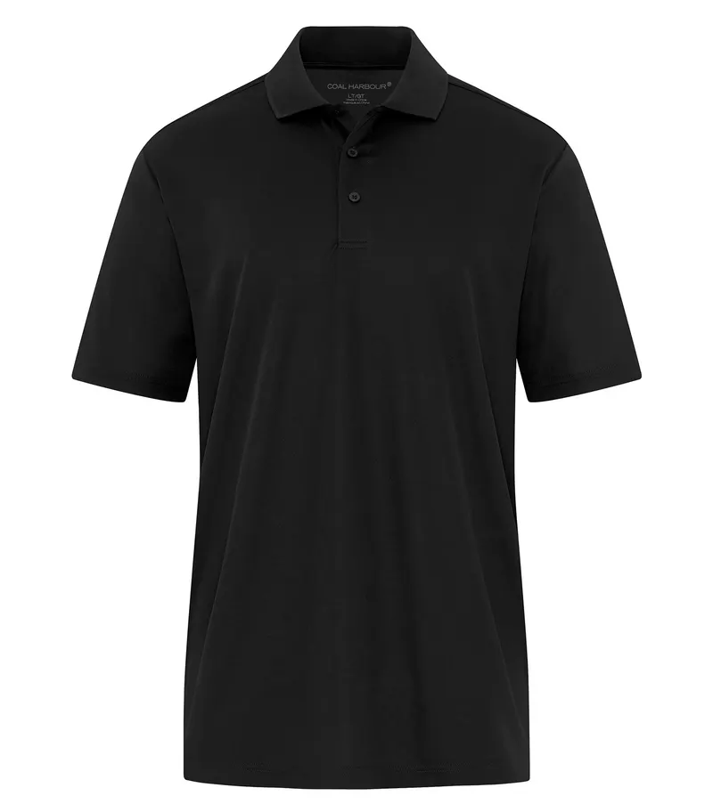 Coal Harbour® COAL HARBOUR® EVERYDAY SNAG RESISTANT TALL POLO — Black