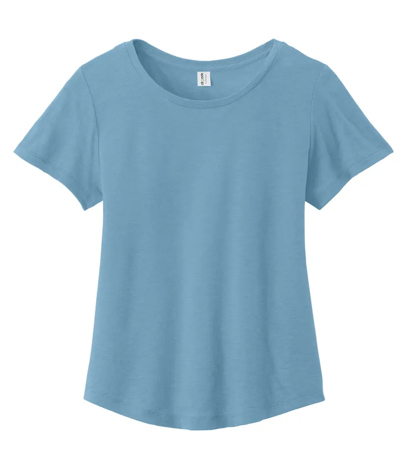 Allmade® ALLMADE® WOMEN'S RELAXED ORGANIC COTTON SCOOP NECK TEE — Arctic Blue