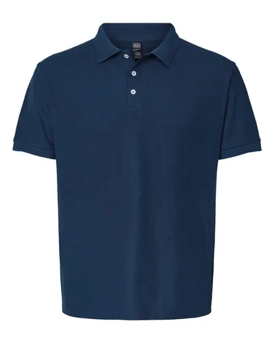 M&O M&O Soft Touch Polo in Bright Navy, front view