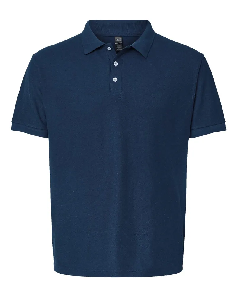 M&O M&O Soft Touch Polo — Bright Navy