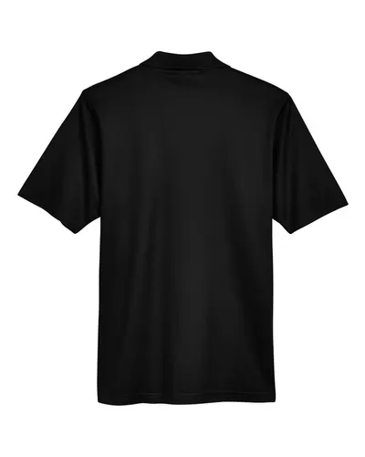 Devon & Jones Devon & Jones Men's Tall CrownLux Performance® Plaited Polo in Black, back view