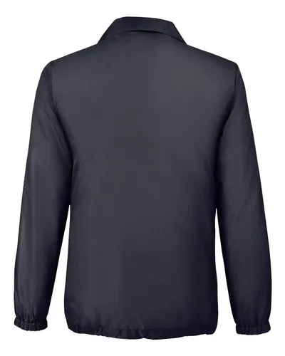 Team 365 Team 365 Unisex Zone Protect Coaches Jacket in Black, back view