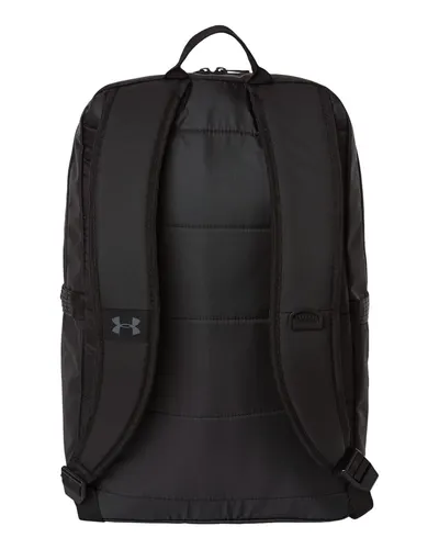 Under Armour Under Armour Triumph Campus Backpack in Black/ White, back view