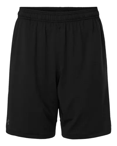 Under Armour Under Armour Men's Tech™ Vent 9" Shorts in Black/ Castlerock, front view