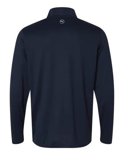Puma Golf Puma Golf Men's Icon 2.0 Quarter-Zip in Deep Navy, back view