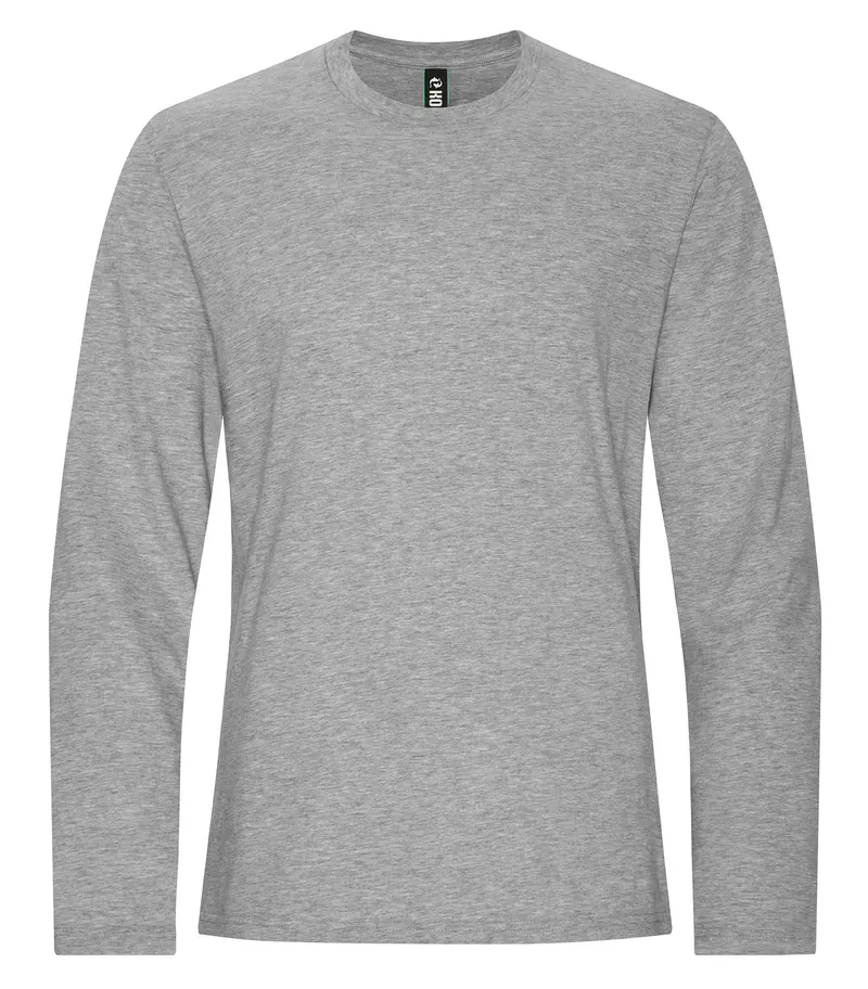 KOI® KOI® ELEMENT RING SPUN COTTON LONG SLEEVE TEE — Grey Heather