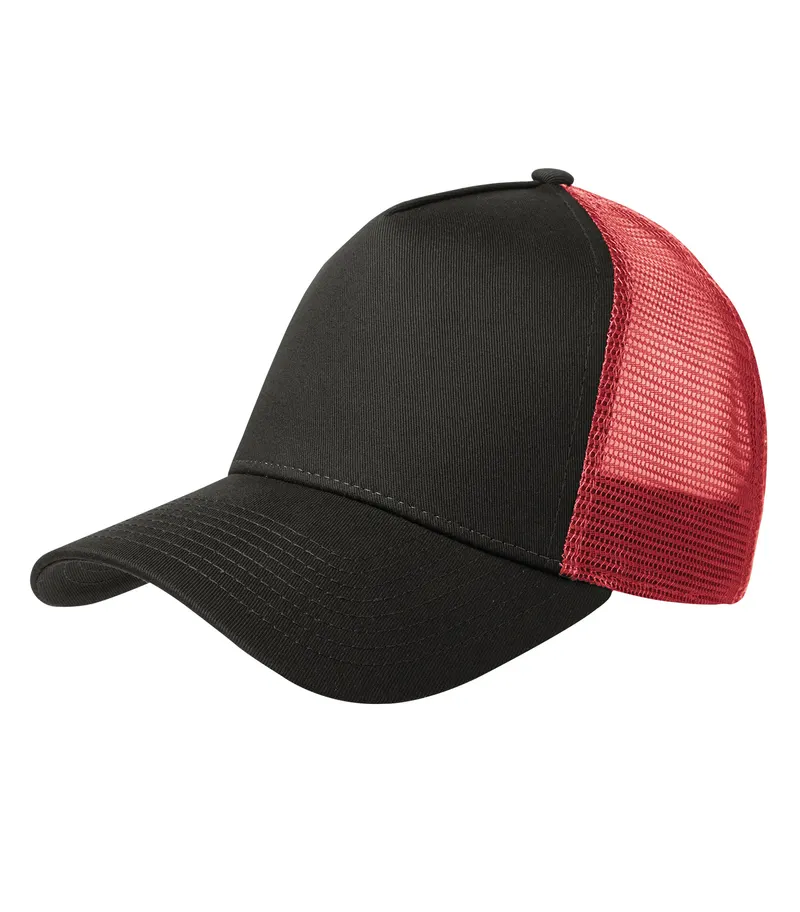 New Era® NEW ERA® 9FORTY® SNAPBACK TRUCKER CAP — Black/Scarlet