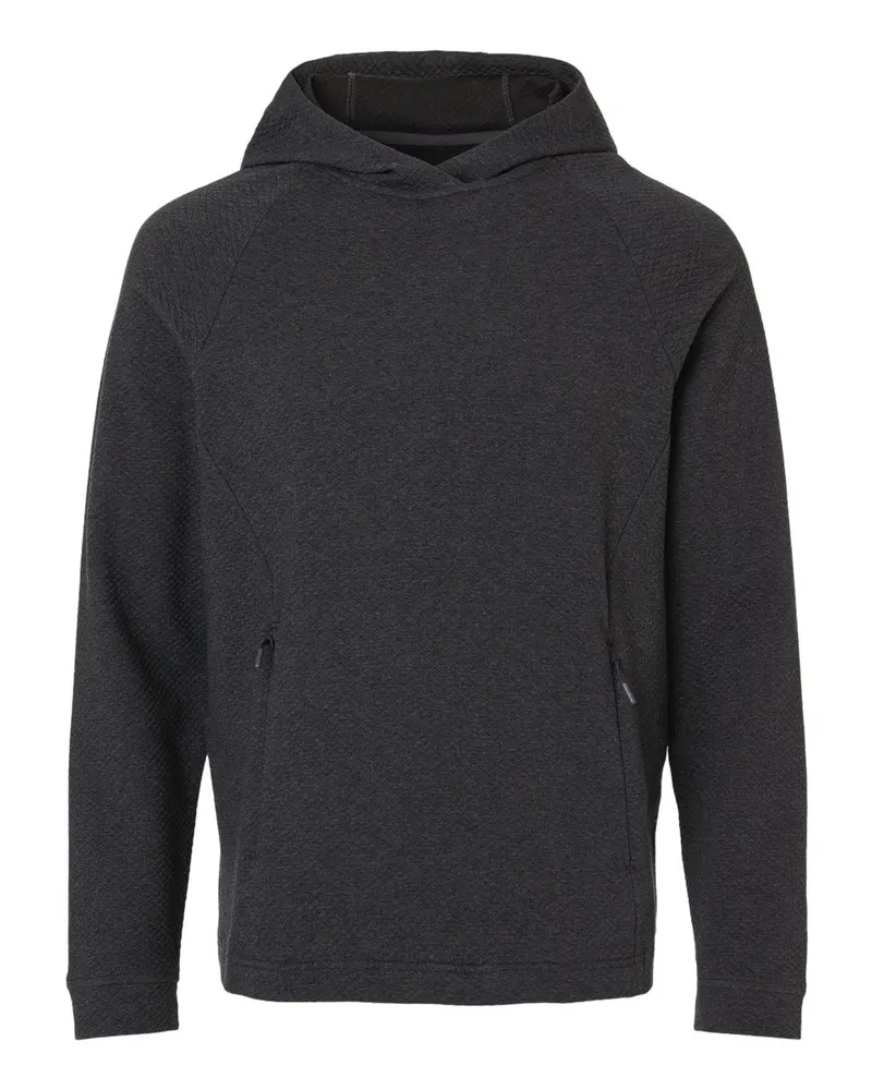 North End North End Men's Spirit Textured Hooded Pullover — Black Heather